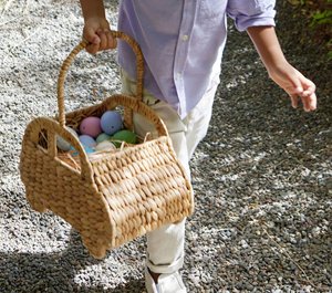 Naturellement unique en son genre Élégance naturelle extrêmement polyvalente pour votre festival Panier de Pâques élégant et durable en jacinthe d'eau - Product Image 3