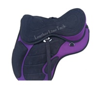 Selle de course anglaise synthétique sans arbre Freemax violette, très vendue, durable, légère, fournie par le fabricant, plus de 10 tailles disponibles