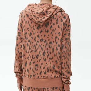 <b>Women's</b> Winter Season Hoodie Quick Dry Casual Cotton Polyester Printed Knitted Fabric <b>Lined</b> Front Made Pakistan Hooded Collar - Product Image 2