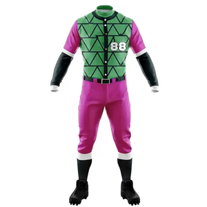 Uniformes de baseball sur mesure de haute qualité, grande taille, professionnels, respirants, séchage rapide, 100% polyester, vêtements de sport en gros - Product Image 2
