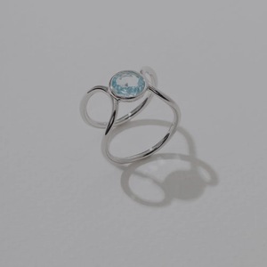 Sky Blue Topaz Chunky <b>Ring</b> 925 Silver 14K Gold Plated Natural Gemstone OEM Wholesale Supplier Thailand - Product Image 1