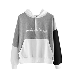 เสื้อฮู้ดผ้าฟลีซมีฮู้ดผ้าฝ้าย100% มีฮู้ดสำหรับผู้หญิงและผู้ใหญ่ผ้าคอตตอนไซส์ใหญ่พิเศษระบายอากาศได้ดีดีไซน์ซับในฤดูใบไม้ร่วง/ฤดูหนาว - Product Image 2