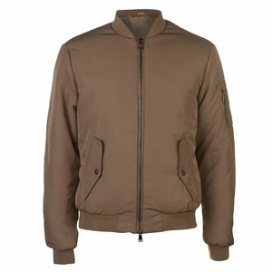 2025 blouson d'aviateur zippé de luxe pour hommes, veste d'hiver tissu haut couleur unie hiver vêtements d'extérieur col montant veste homme - Product Image 4