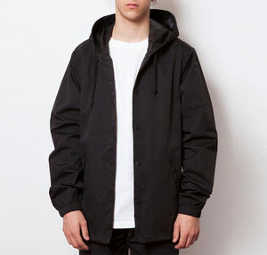 Vestes d'entraîneur en nylon/polyester design personnalisé Vestes coupe-vent d'entraîneur imperméables pour hommes unisexe - Product Image 4