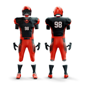 Uniformes de fútbol americano personalizables, tela transpirable de alta calidad, ropa deportiva duradera con estilo, logotipos de equipo personalizados cortos - Product Image 3