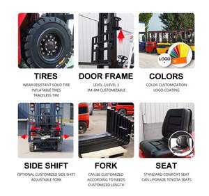 Carretilla elevadora eléctrica HIFOUNE con capacidad de carga de 5 toneladas con motor NISSAN K25 - Product Image 4