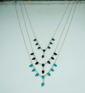 Collar Gargantilla de Plata de Ley 925 para Mujer con Cadena de Eslabones y Piedra Cornalina Engastada en Bisel para Uso Diario - Product Image 5