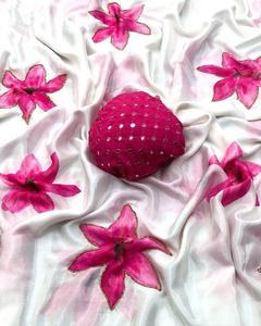 Saree ethnique imprimé indien le plus récent Saree traditionnel exclusif Fancy Party Bridal Wear Tendance élégante Setter Saree - Product Image 3