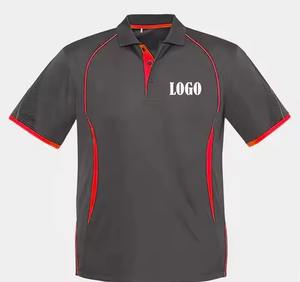 เสื้อโปโลผู้ชายแบบแห้งเร็วผ้าโพลีเอสเตอร์100% ออกแบบได้ตามต้องการเสื้อโปโลสำหรับใส่ทำงานชื่อโลโก้บริษัท - Product Image 4