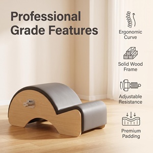 MZMM Correcteur <span class=keywords><strong>de</strong></span> posture en bois d'érable durable, ensemble <span class=keywords><strong>de</strong></span> gym 3-en-1 Arc Barrel, couleur et logo personnalisables, rééducation corporelle, correction <span class=keywords><strong>de</strong></span> la posture - Product Image 3