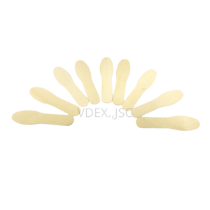 Cuillère à crème glacée en bois d'exportation du Vietnam taille 75mm avec bord droit, comptage élevé, surface lisse, première qualité - Product Image 1