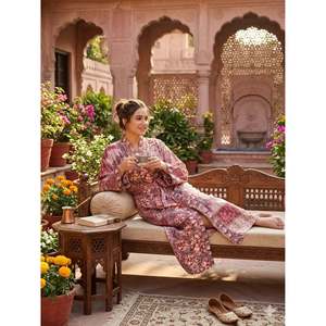 Recycled Silk Sari Women's Boho Chic Vintage Beach Cover <strong>Dress</strong> Robe for Resort Wear <strong>Gypsy</strong> House Kimono for Lounge Swimsuit Up's - Product Image 1