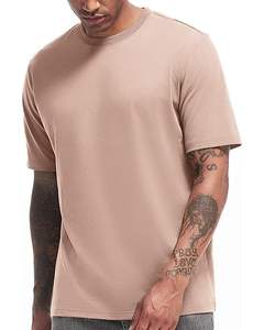 Nouveauté hommes décontracté mode manches courtes col rond coton tissu slim fit respirant plaine t-shirts pour tenue d'été - Product Image 5