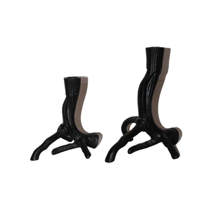 เชิงเทียนโลหะสีดำสไตล์ยุโรปตั้งโต๊ะเทียนสำหรับงานแต่งงานโต๊ะคริสต์มาสตกแต่งบ้าน - Product Image 1