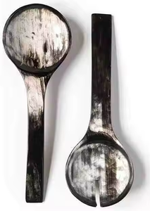 ช้อนฮอร์นสปูนทำมือทำจากธรรมชาติขัดเงาด้วยงานฝีมือรูปพระจันทร์เสี้ยว - Product Image 3