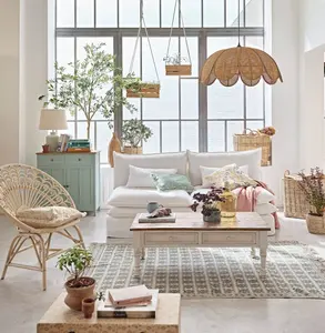 Wholesale Vintage Style Woven Rattan <b>Vase</b> Braided Rattan Flower <b>Vase</b> <b>Wicker</b> Rattan Decorative <b>Vase</b> for Home Decor - Product Image 4