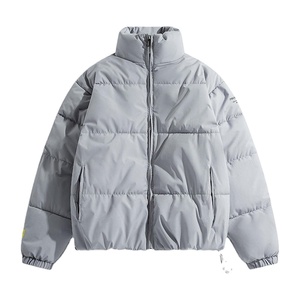 Customizable Men's Puffer <b>Jacket</b> Breathable with <b>Hood</b> Zipper Closure Embroidery Decoration Plain Dyed All Winter Colors 2026 - Product Image 2