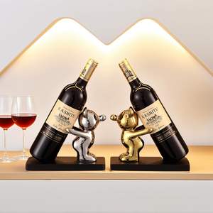 Porte-bouteilles de table vintage en aluminium plaqué or, écologique, pour fêtes, seaux à glace, bacs à boissons 3L - Product Image 3