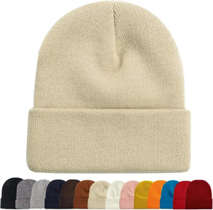 Gorro de lana 100% acrílico, estilo urbano, alta calidad, precio económico al por mayor, diseño liso, hecho en Pakistán. - Product Image 5