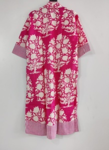 Femmes décontracté intelligent Style décontracté Mini longueur robe imprimé fleuri 3/4 manches vêtements de nuit légers taille naturelle lavable - Product Image 6