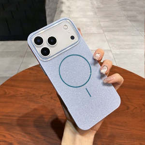 iPhone 17 Air <b>Glitter</b> Case W/Magnetic Ring <b>Blue</b> - Product Image 1
