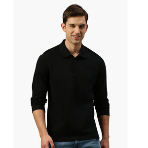 Camiseta de manga larga personalizada de alta calidad con cuello redondo, camiseta de barra larga promocional de poliéster barata en blanco liso para hombre - Product Image 5