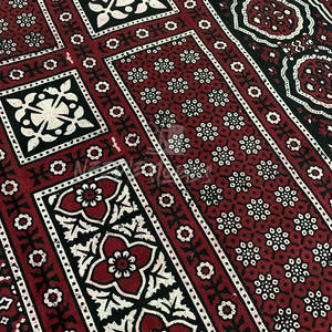 Bufanda Ajrak con patrones tradicionales Tela de algodón bordada Bufanda Ajrak perfecta para uso diario - Product Image 4