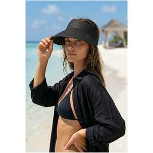 Casquette à visière en maille noire avec dos élastique HSR2089 - black2089 - Product Image 3