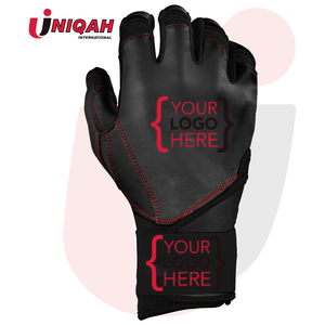 OEM ODM Full Elastic <b>Wrist</b> Wrap Durable Sheepskin <b>Leather</b> Glove New Design Softball Baseball Batting Gloves Manufacturer - Product Image 3