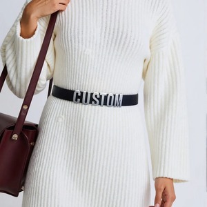 เข็มขัดหนังแท้วินเทจสำหรับผู้หญิงหนังวัวแท้ทรงขนม้าแท้ออกแบบได้ตามต้องการ - Product Image 2