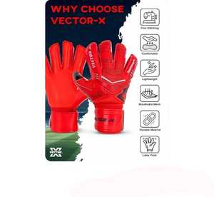Gants de gardien de but personnalisables Poignée de qualité professionnelle: latex allemand de 4mm assure un football en gros personnalisé de haute qualité - Product Image 3