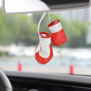 Guantes Colgantes para Coche Estilo Cuero, Adorno para Espejo Retrovisor, Decoración Interior Automotriz, Proveedor - Product Image 3