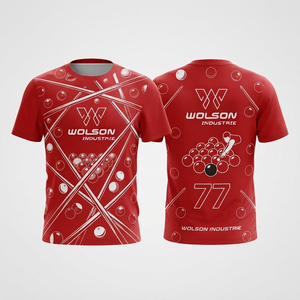 Camiseta Premium de Manga Corta para Snooker y Billar, Transpirable, Ligera, de Poliéster, Unisex, Ropa Deportiva para Verano y Uso Diario - Product Image 1