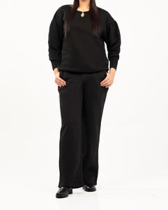 Streetwear personnalisé lourd 100% coton col rond surdimensionné pull hiver polaire sweat prix de gros - Product Image 5