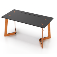 Bureau de travail moderne convertible de qualité supérieure, modulaire, pour usage commercial, en tissu écologique, contreplaqué de bouleau, Valchromat