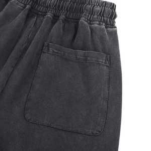 Shorts pour hommes en denim décontracté d'été, respirant, ample, 100% coton, molleton en tissu éponge français, écologique, délavé au soleil, style urbain - Product Image 3