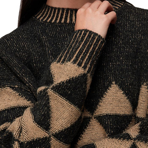 Suéteres de Invierno Casuales para Mujer de Primera Calidad, Lana/Algodón, Transpirables, Ajuste Holgado, Tejidos, Venta al por Mayor - Product Image 3