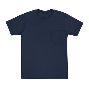 Camiseta de bolsillo para hombre con cuello redondo y logotipo OEM personalizado, camiseta de bolsillo con cuello redondo para hombre, venta al por Mayor de verano 2024, cuello redondo de algodón 100% - Product Image 4