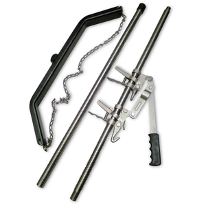 Extractor de terneros de acero inoxidable de alta resistencia con trinquete para un parto efectivo de ganado, herramienta veterinaria duradera para el parto. - Product Image 1