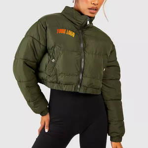 Chaqueta Acolchada para Mujer, Gruesa, Brillante, Cálida, Reversible, Impermeable, Talla Grande, Estilo Urbano Clásico, con Cierre, Oferta - Product Image 2