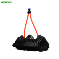 DEWANDE Kit di Pulizia per Pannelli Solari e Finestre con Asta Telescopica Ecologica da 30 Piedi, Spazzola con Setole Morbide e Asta di Prolunga in Alluminio
