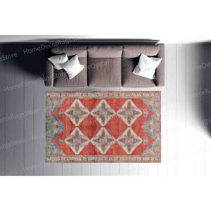 Tapis imprimé en 3D de style turc géométrique, décoration de bureau et cadeau parfaits, avec tapis moelleux à poils - Product Image 2