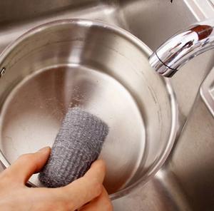 Cleando Récureur de laine d'acier prédécoupé épurateur d'acier inoxydable de marque privée pour le nettoyage de la cuisine Lot de 12 - Product Image 1