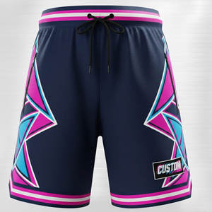 Pantalones Cortos de Malla de Lujo con Puntas Doradas y Textura Premium para un Estilo Urbano de Alta Gama - Product Image 3