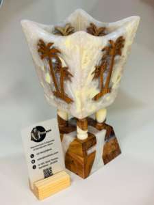 Latest Mubkhar Wood Resin <b>Bakhoor</b> <b>Burner</b> <b>Electric</b> Incense <b>Burner</b> for Wedding Indoor Use Gift - Product Image 3