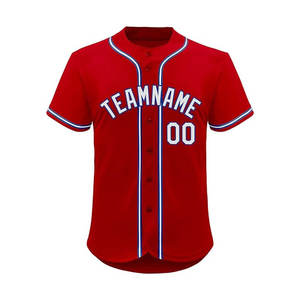 Maillot de baseball personnalisé par sublimation, vêtements de sport unisexe, antibactérien, séchage rapide, respirant, anti-UV, grande taille, 100% polyester - Product Image 4
