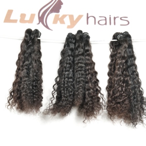 มัดผมอินเดียแบบดิบไม่ผ่านการทำผมมนุษย์ผมคนแบบเป็นลอนตรงตามธรรมชาติ - Product Image 4