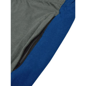 Vente en gros Pantalon Slim Fit en jersey pour hommes-Gris ardoise avec rayures de couleur marine Respirant 100% coton Poches zippées Cool & Confortable personnalisé - Product Image 4