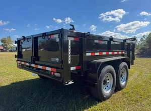 Remorque à benne basculante robuste 7x12 14k pour usage agricole, système hydraulique durable avec composants de base pour remorque de tracteur - Product Image 2