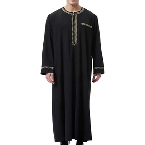 Jubbah ชุดเดรสยาวแบบดั้งเดิมน้ำหนักเบาเสื้อผ้าอิสลาม - Product Image 1
